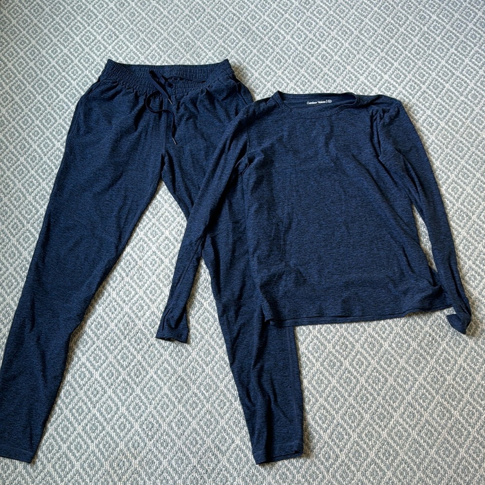 Outdoor Voices cloud knit long sleeve and joggers